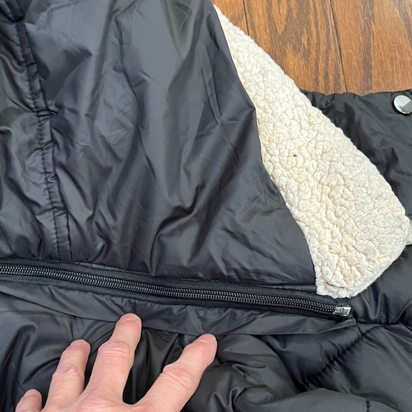 YMI Black Puffer Jacket with Detachable Hood - Picture 8 of 8